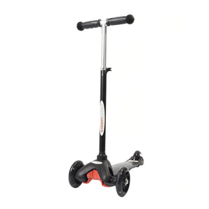 Wonder Wheels Scooter With Transparent Flashing PU Wheel - l Black