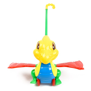 WonderPlay All About Action! Kids Push Dino - Yellow