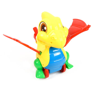 WonderPlay All About Action! Kids Push Dino - Yellow