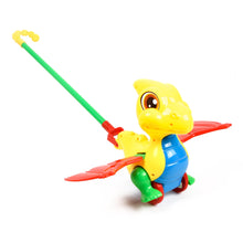 Load image into Gallery viewer, WonderPlay All About Action! Kids Push Dino - Yellow