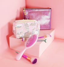 Load image into Gallery viewer, Spring Fling Sequin Makeup Bag - White